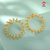 Elegant Geometrical Gold & Silver circle Earrings